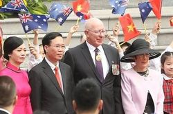 Chủ tịch nước Võ Văn Thưởng chủ trì lễ đón Toàn quyền Australia David Hurley