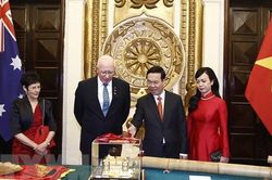 Chủ tịch nước Võ Văn Thưởng và phu nhân chiêu đãi Toàn quyền Australia