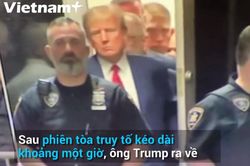 Cận cảnh ông Trump trước và sau phiên tòa với cáo buộc 34 tội danh