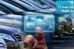 Chính thức kê khai, nộp lệ phí trước bạ điện tử với ôtô, xe máy
