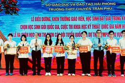 Hải Phòng biểu dương, khen thưởng 76 học sinh giỏi quốc gia
