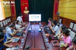 Báo Vietnamnet trao đổi kinh nghiệm phát triển mạng xã hội với Báo Nghệ An