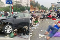 Lộ nguyên nhân ôtô 'điên' tông liên hoàn khiến 18 người bị thương