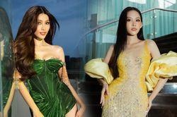 Chị em á hậu Quỳnh Châu - Ngọc Hằng kiêu sa diễm lệ với váy xẻ đùi