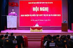 Giao nhiệm vụ diễn tập cho thị xã Sa Pa