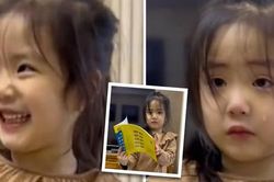 Mở món quà bất ngờ từ bố, bé gái háo hức rồi bật khóc nức nở