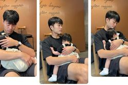 Xuân Trường đăng ảnh con cùng lời nhắn nhủ triết lý, được HLV Kiatisuk thả tim