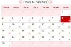 Xem lịch âm ngày 8/4/2023