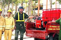 Mô hình 'Tổ xe ba gác chữa cháy lưu động' đầu tiên tại Bình Dương