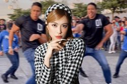 Nam cầu thủ cơ bắp 'See Tình' Hoàng Thùy Linh trên đường, dân mạng: 'Nghệ cả củ đây rồi'