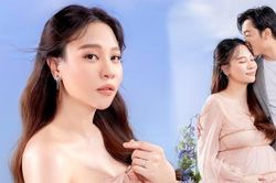 Bà xã Cường Đô La 'xả kho' ảnh mới khoe nhan sắc khi mang bầu lần 2