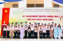 Kỳ thi Olympic truyền thống 30-4, lần thứ 27: Đoàn học sinh Trường THPT chuyên Lương Thế Vinh xếp thứ 5/68 đoàn