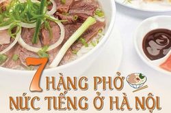 7 hàng phở ngon nức tiếng ở Hà Nội
