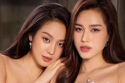 Hoa hậu Thanh Thủy đẹp lạnh lùng bên 'đàn chị' Đỗ Thị Hà