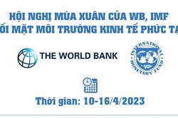 Hội nghị mùa Xuân của WB, IMF đối mặt môi trường kinh tế phức tạp