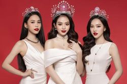 Sau tân trang nhan sắc, Hoa hậu Thanh Thủy khác biệt ra sao khi đọ sắc với hai Á hậu