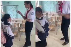 Xác minh sự việc nữ sinh bị bạn bắt quỳ gối tát liên tiếp vào mặt