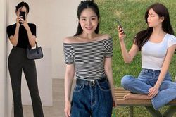 5 mẫu áo dáng ôm đang 'hot' không kém đồ oversized