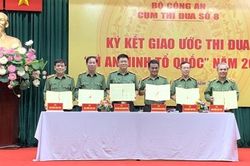 6 đơn vị khối hậu cần - kỹ thuật ký giao ước thi đua 'Vì An ninh Tổ quốc'