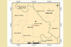 Động đất 3,1 richter tại Kon Tum