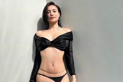 Ninh Dương Lan Ngọc 'gây sốt' khi diện bikini, nói ngay 1 câu về tin đồn bí mật sinh con