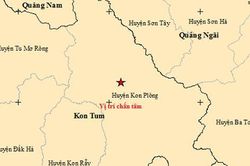 Sáng nay, Kon Tum động đất 3.1 độ