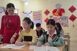 Bước 'đột phá' giáo dục ở huyện vùng biên