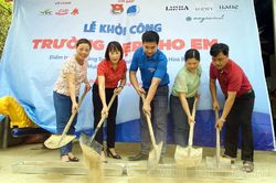 Khởi công xây dựng 2 điểm 'Trường đẹp cho em'