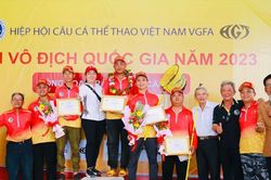 Cần thủ Phạm Anh Tuấn vô địch vòng 1 giải vô địch câu cá thể thao quốc gia 2023