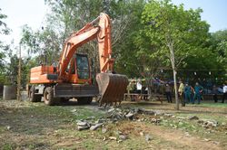 Cưỡng chế các công trình du lịch sinh thái trái phép trên lòng hồ Trị An