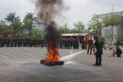 BĐBP Tiền Giang: Tập huấn nghiệp vụ phòng cháy chữa cháy và cứu nạn cứu hộ