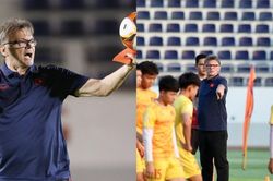 CẬN CẢNH: HLV Troussier 'hét ra lửa' với U22 Việt Nam, đàn em Quế Ngọc Hải bị cho ra rìa vì tập không tốt