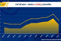 Chỉ số hàng hóa MXV- Index kết thúc chuỗi tăng 6 phiên