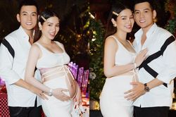 Mang thai tháng thứ bảy, Phương Trinh Jolie diện trang phục hở bạo khoe bụng bầu