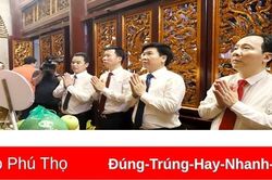 Thị xã Phú Thọ dâng hương tưởng niệm các Vua Hùng