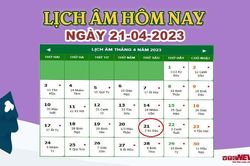 Lịch âm 21/4 – Âm lịch hôm nay 21/4 chính xác nhất - lịch vạn niên 21/4/2023