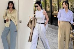 5 kiểu áo kết hợp ăn ý với quần ống rộng