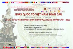 Ngày Quốc Tổ Việt Nam toàn cầu năm 2023 được tổ chức tại gần 20 quốc gia