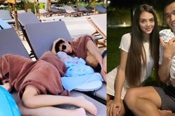 Gia đình Bùi Tiến Dũng bị nói 'ngủ bụi' khi đi du lịch, gương mặt tiều tụy của vợ mẫu Tây gây chú ý