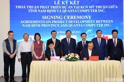 Nam Định ký kết thỏa thuận phát triển dự án với Tập đoàn Quanta