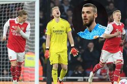 Ramsdale bị CĐV chế nhạo là 'De Gea của thành London' sau sai lầm khó tin