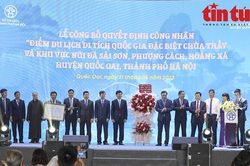Hành trình du lịch văn hóa lịch sử và công nhận điểm Di tích quốc gia đặc biệt chùa Thầy