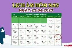 Lịch âm 23/4 – Âm lịch hôm nay 23/4 chính xác nhất - lịch vạn niên 23/4/2023