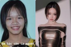 Giật mình nhan sắc chưa 'dao kéo' của hot girl 'vịt hóa thiên nga'