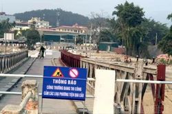 Cấm các phương tiện lưu thông qua cầu Mường Thanh từ ngày 22/4