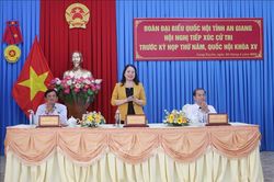 Phó Chủ tịch nước Võ Thị Ánh Xuân tiếp xúc cử tri tại An Giang