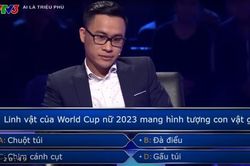 Câu hỏi về linh vật World Cup nữ 2023 khiến thanh niên chơi 'Ai là triệu phú' dùng tới 3 trợ giúp