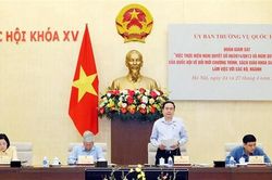 Phó Chủ tịch Thường trực Quốc hội Trần Thanh Mẫn chủ trì cuộc làm việc với các bộ, ngành về đổi mới chương trình, sách giáo khoa giáo dục phổ thông