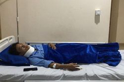 Tài xế bị nhóm công nhân sửa đường hành hung phải nhập viện