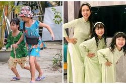 Vẻ đáng yêu của hai con gái Lý Hải đóng phim 'Lật mặt 6'